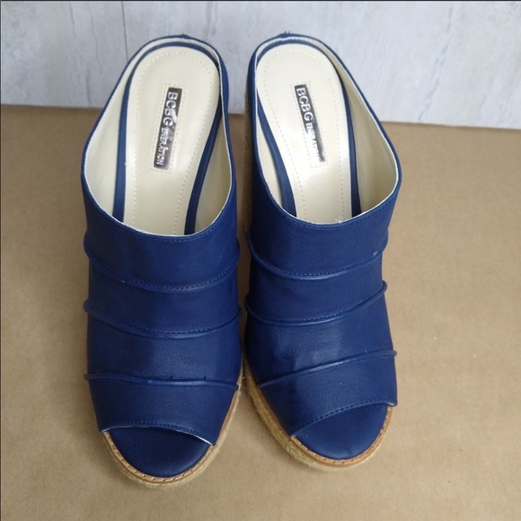 BCBGeneration Blue Espadrilles Wedge - Picture 2 of 4